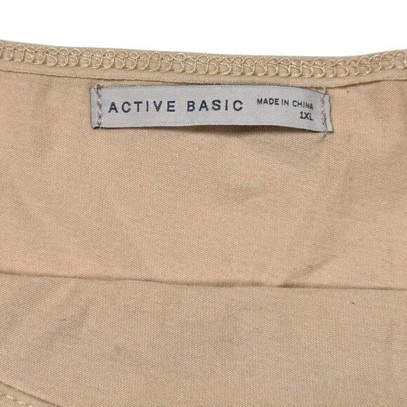 NWOT Active Basic Camisole Top Sz.1XL Nude Set of 2 Spaghetti Straps - Picture 3 of 6